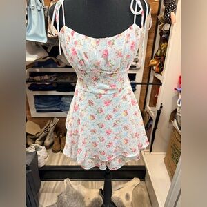 Altar’d State Floral Spaghetti Strap Romper